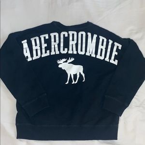 Abercrombie kids black sweat shirt 9/10